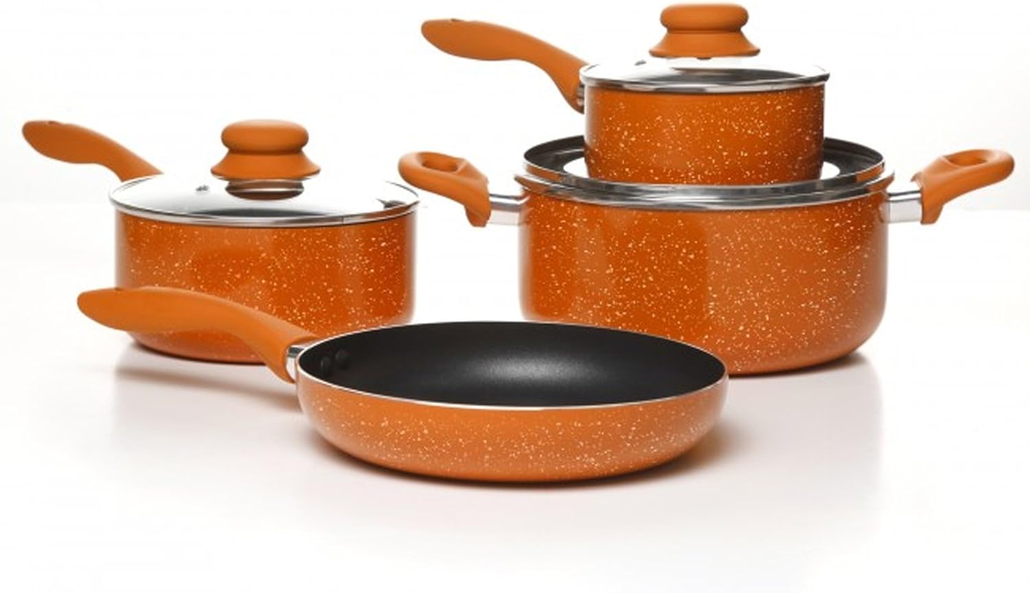 Casa Balboa 7-Piece Cookware Set, Orange