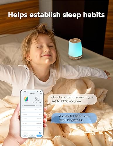 Miniatura 8 de Máquina de sonido para bebés, máquina de ruido blanco para dormir con luz nocturna, entrenador de sueño para niños pequeños con 34 sonidos