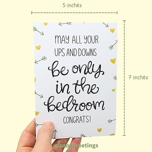 Miniatura 4 de Sleazy Greetings Divertida tarjeta de boda para ella despedida de soltera comprometida, despedida de soltera, tarjeta de compromiso inapropiada para