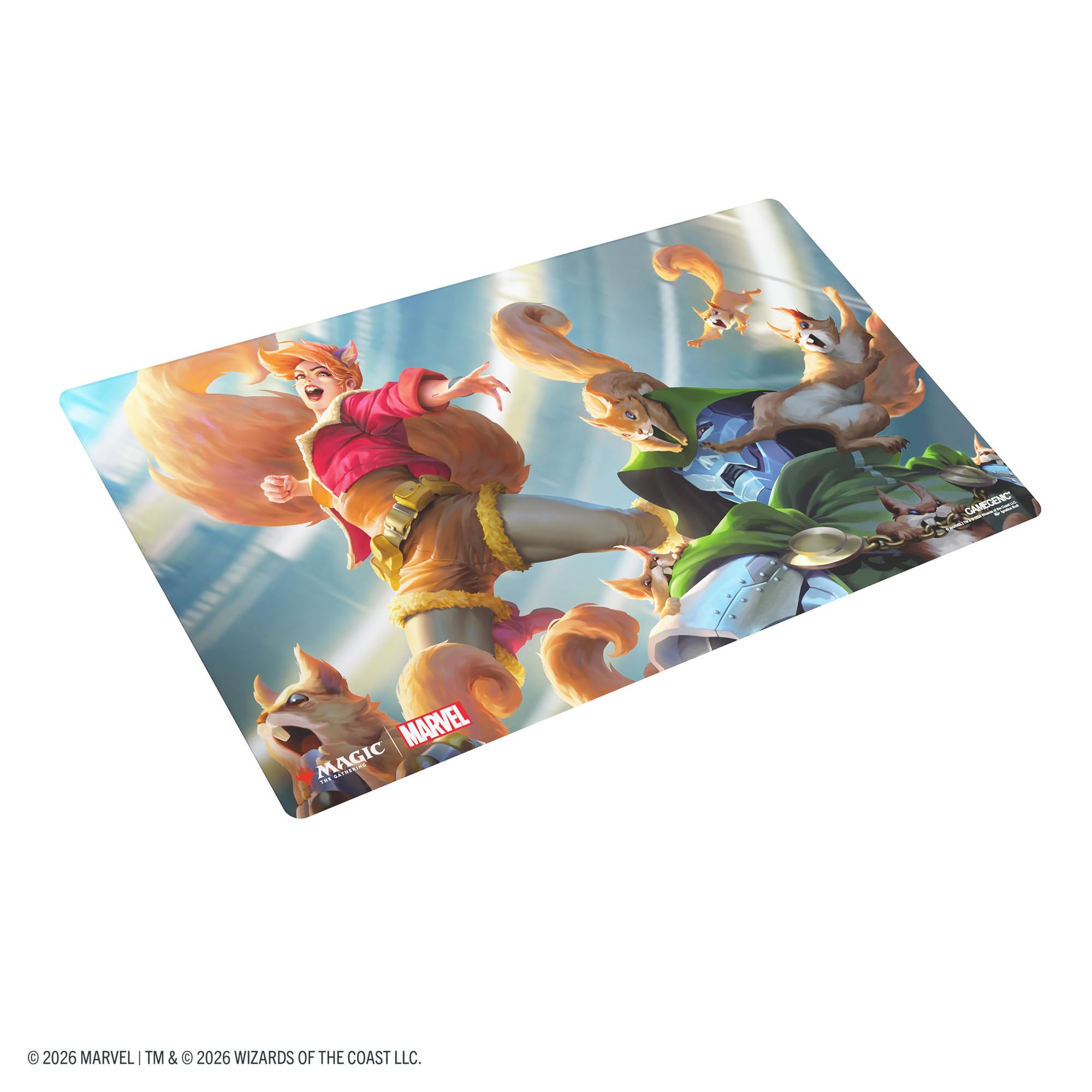 Gamegenic Magic: The Gathering | Marvel Super Heroes Prime Playmat - Go Nuts!, Tapete de Juego Premium 61x35 cm, Bordes Cosidos, Antideslizante, Caucho Natural