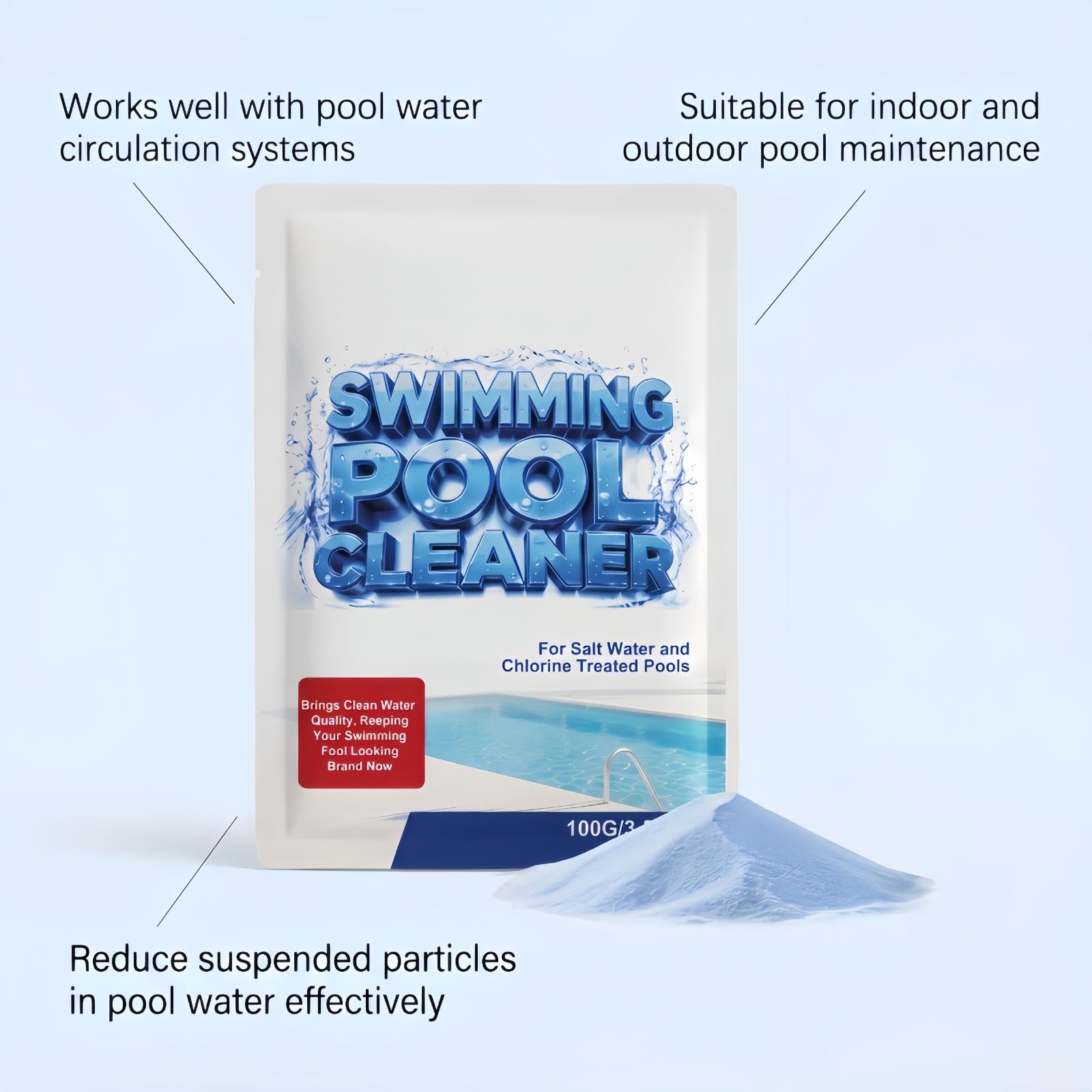 Liquide purifiant pour Piscine,Clarifiant Eau Trouble Piscine,Floculant Piscine,Purificateur d'eau de Piscine,Traitement Eau Piscine,Clarifiant Piscine pour Eau de Piscin,Améliore la clarté de l'eau | Améliore la clarté de l'eau