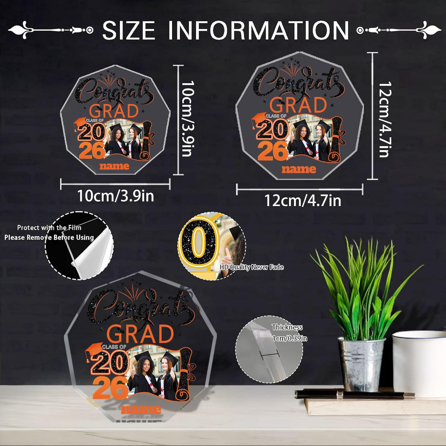 Snapklik.com : Discodes Personalized Graduation Gift Decorative Class ...