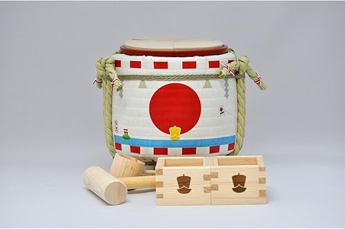Mini Kagami Biraki Set: Set de sake especial para celebraciones Día de Año Nuevo