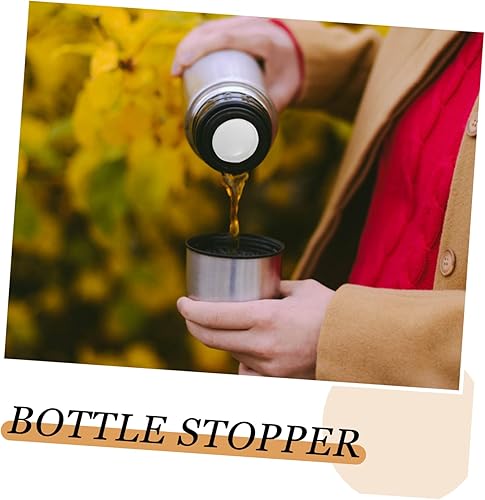 Miniatura 3 de Cabilock 40 Pcs Bottle Stopper Insulation Bottle Stopper Wooden Cork Stopper Wine Plug Warm Bottle Cork Termos Wine Bottle Toppers Birthday Wine