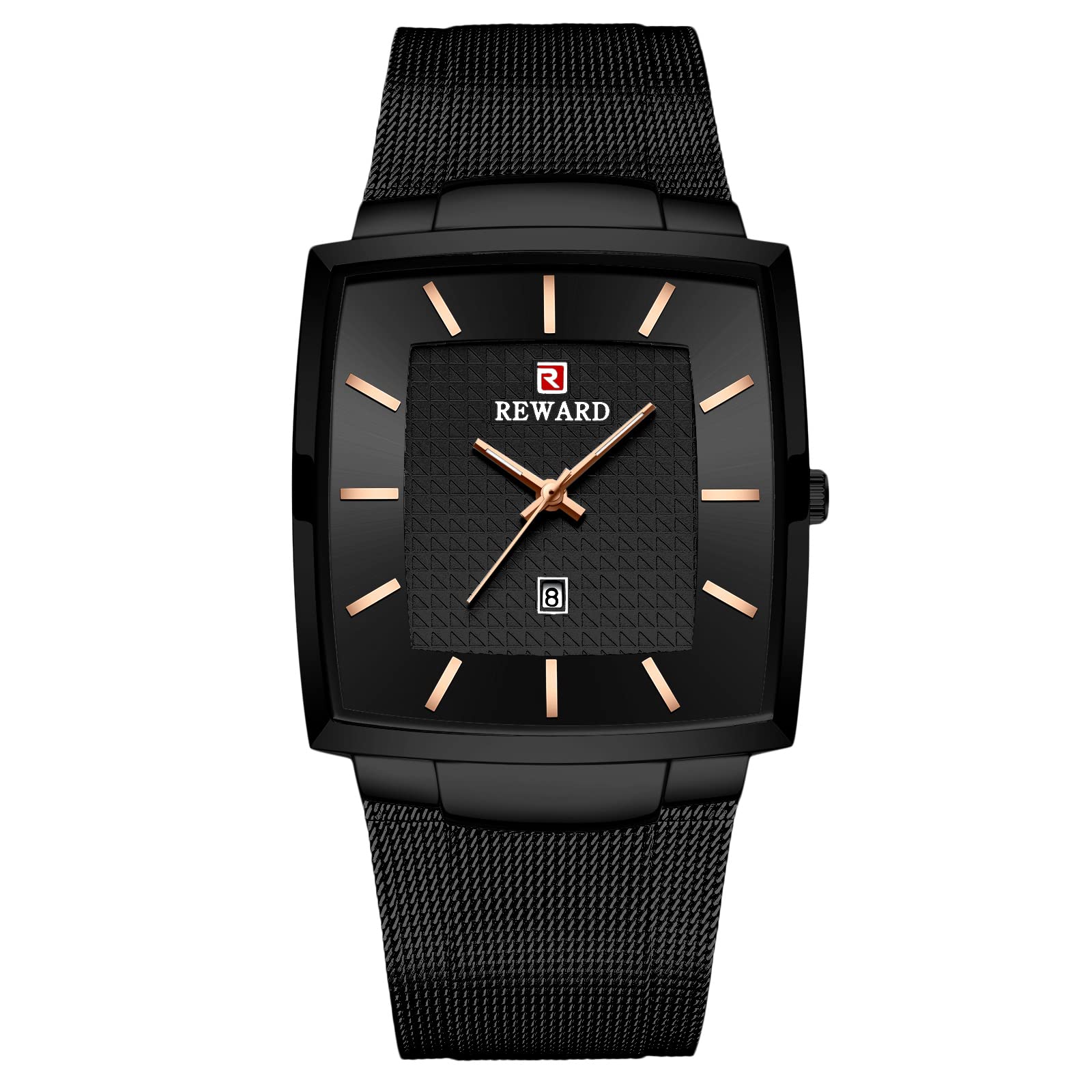 RORIOS Mens Watches Casual Analog Quartz Watch with Stainless Steel Mesh Band Ultra-Thin Minimalist Dial Wrist Watch Business Watch for Men, Black, Quartz Watch (B09V7XFY5H) Amazon Price History, Amazon Price Tracker