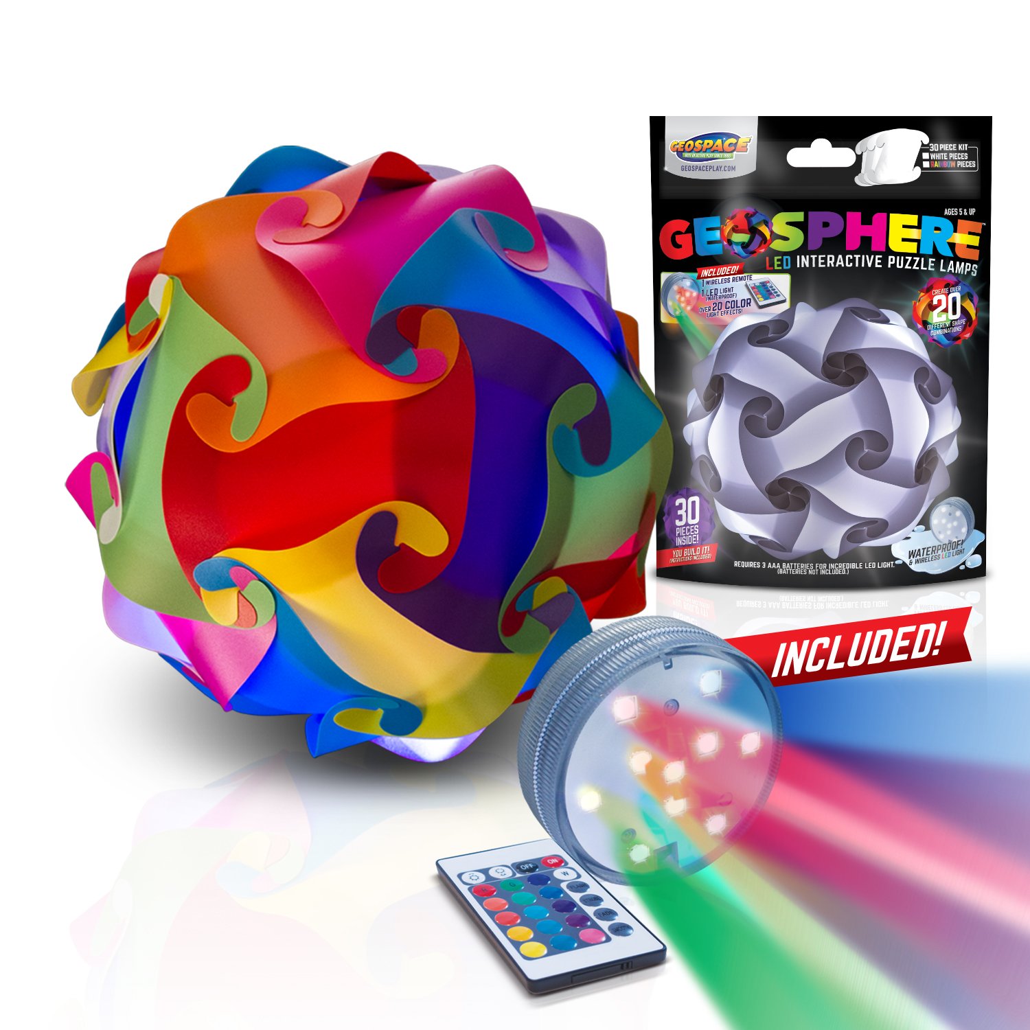 Amazon.com: GEOSPHERE 12 Inch Diameter 30 Piece Rainbow Assorted