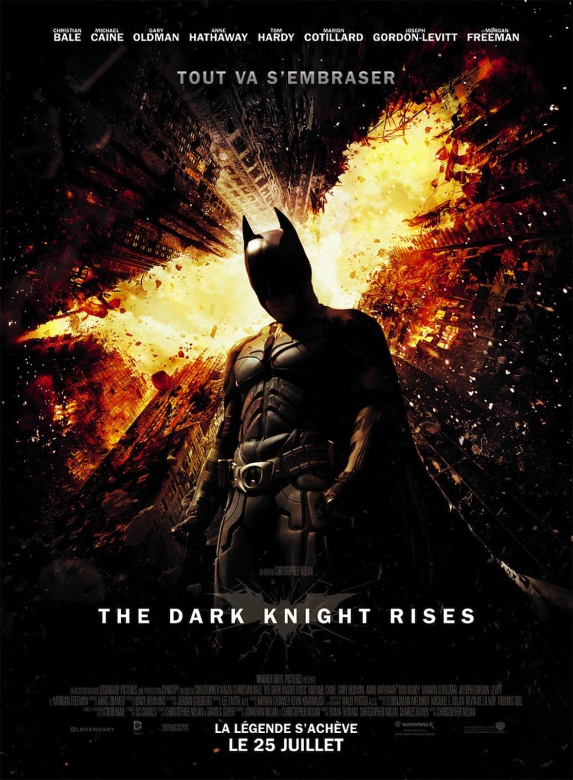 Affiche de cinéma originale The Dark Knight Rises poster 120x160