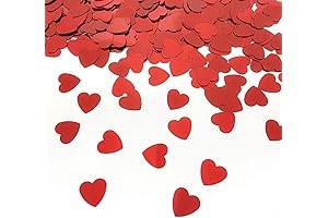 Red Heart Confetti for Valentine's Day Love Party