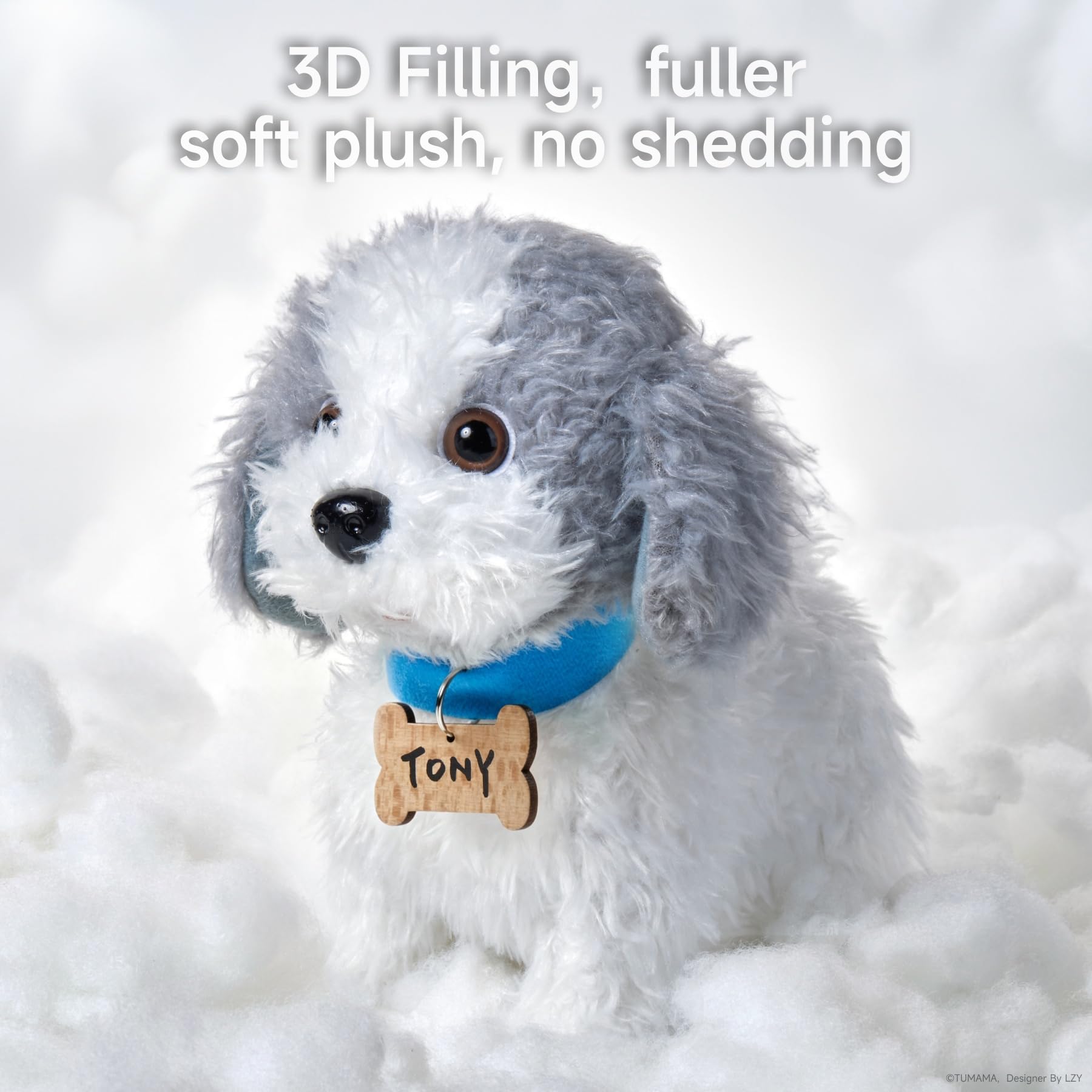 OR OR TU Chien Jouet Enfant Peluche Qui Marche et aboie en Laisse Lèche, Chien Robot Animaux Interactifs Jouet pour Enfants 3 4 5 6+ Ans Filles Garçons Cadeau