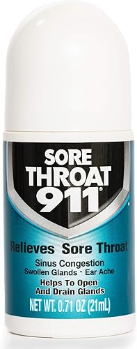 Miniatura 2 de Dolor de garganta 911 alivia el dolor de garganta congestión sinusal Las glándulas hinchadas Dolor de oído ayuda a abrir y drenar las glándulas 0.71