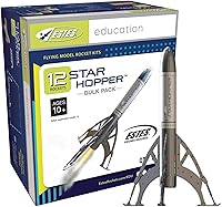 Estes 1721 Star Hopper Bulk Pack: 12 Beginner Snap-Together Model Rocket Kits for Kids 10+, STEM Classroom Science Experiments