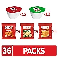 Vista 5 de Cheez-It y Pringles Paquete Variado, Aperitivos para el Almuerzo, Aperitivos para Niños, Paquete Variado (36 Unidades)