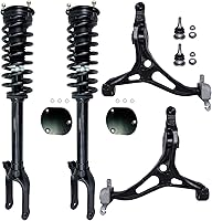 Vista 138 de Detroit Axle - Kit de puntales delanteros para Ford 2000-2004 Focus 2 puntales con muelle helicoidal 2 brazos de control inferiores con rótulas 2001