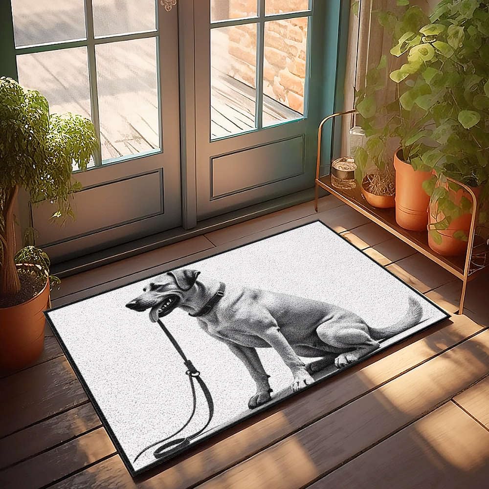 Paillasson d'extérieur idéal travaux manuels et décoration de seuil chien