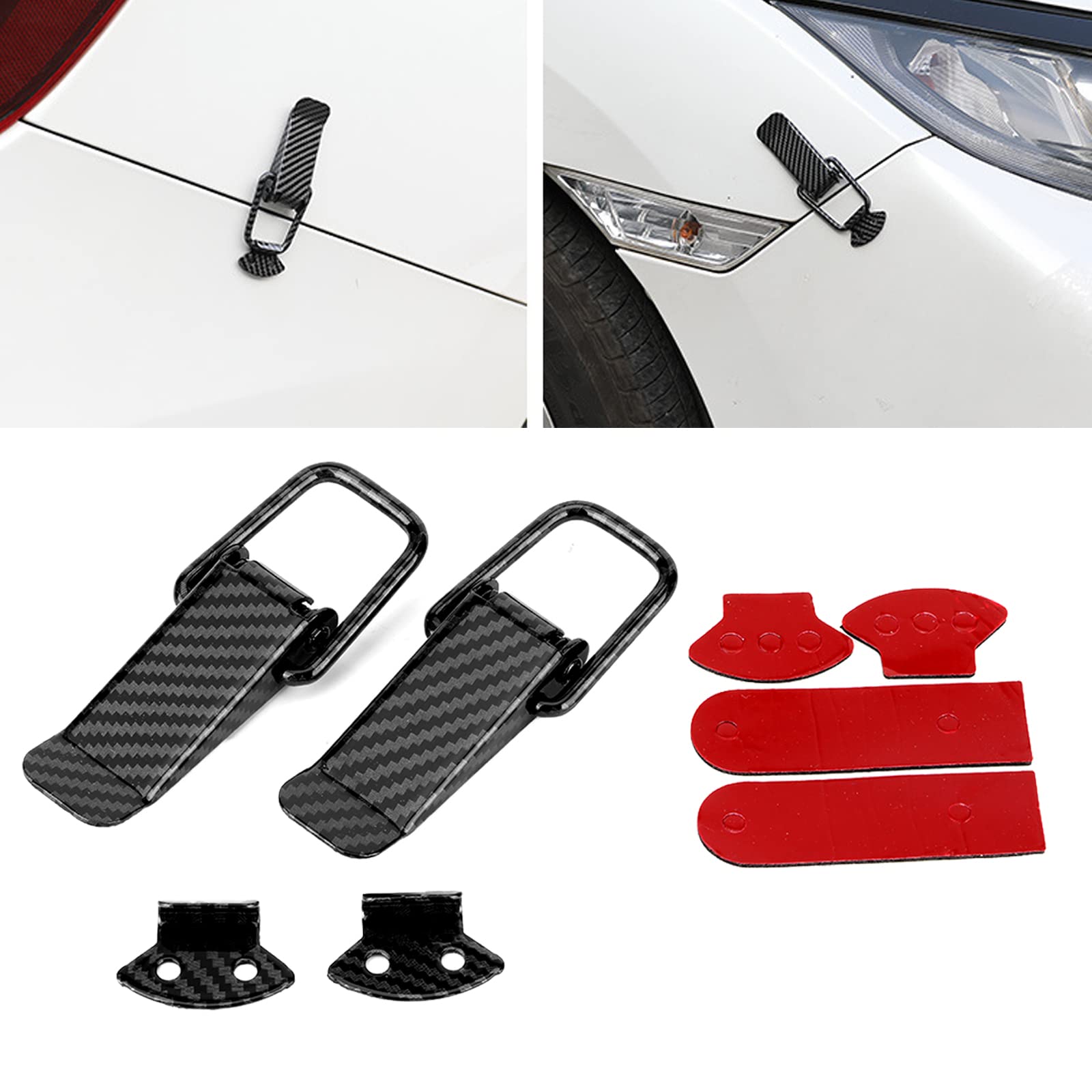 Buy wmLzhen Auto Bumper Clip Hasp, Spring Loaded Toggle Latches Car