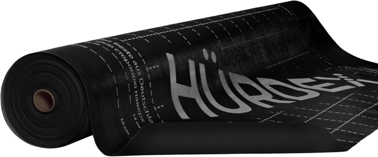Waterproof Membrane HURDEX 170 3,3 FT / 33 FT - 3-Layer Shower & Bathroom Waterproof Underlayment, Tile Underlayment Crack Isolation & Vapor Barrier for Floors, Walls and Roofs