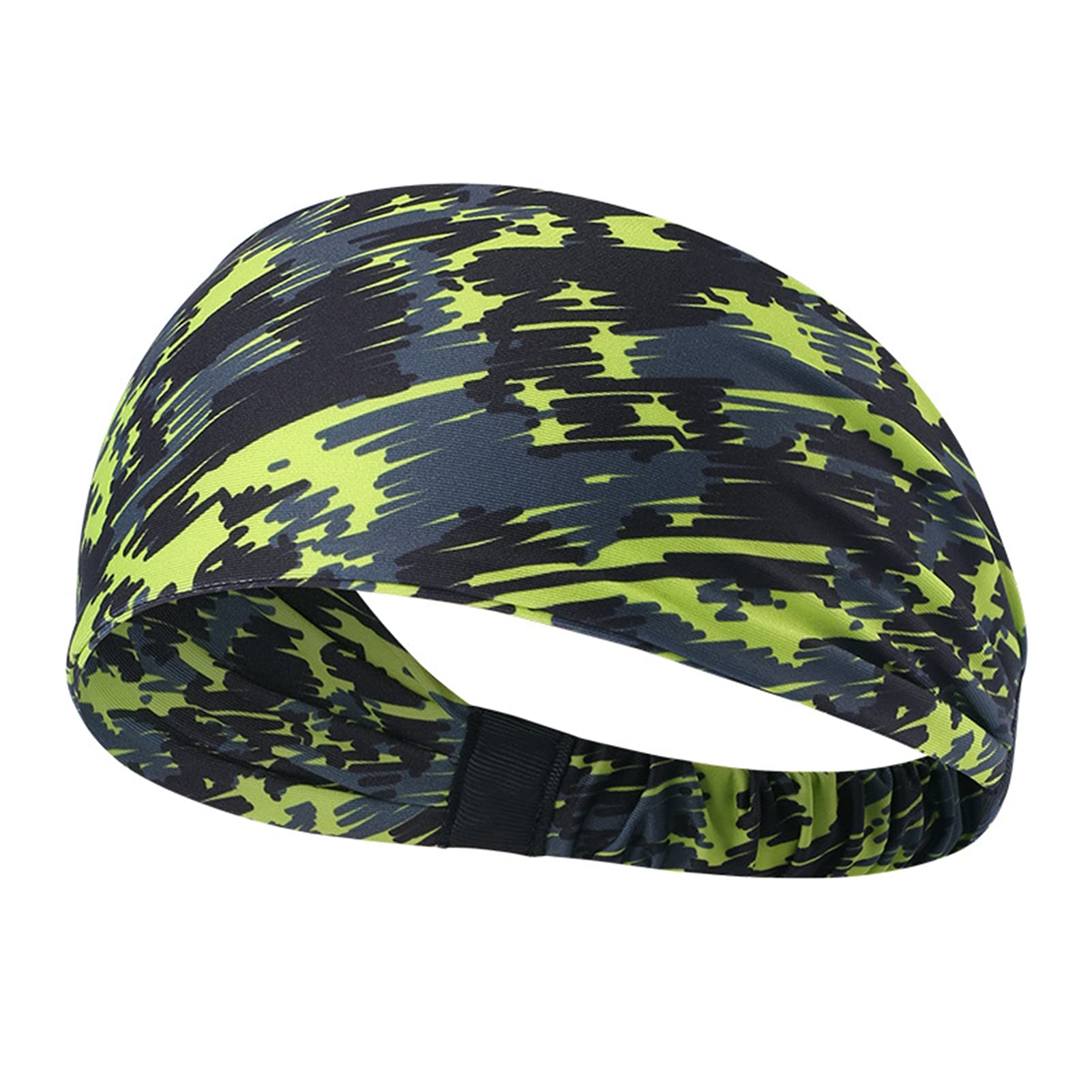Ubervia® Sports Headband Quick Dry Sweatband Hair Band High Elastic Headband Hair Band Breathable Headband Green-image-31
