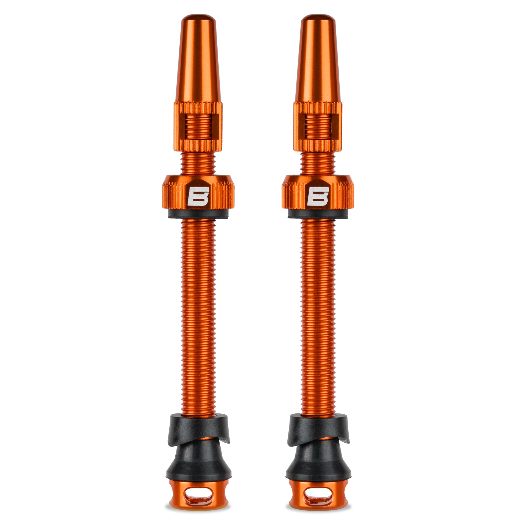 BWSHLF Tubeless Presta Valve Stem 65/85 mm, Super Light Aluminum Alloy Presta Valve Stem Kit with Core Remover Caps for Road Bike, MTB, Multiple Color and Size Options (Pair)