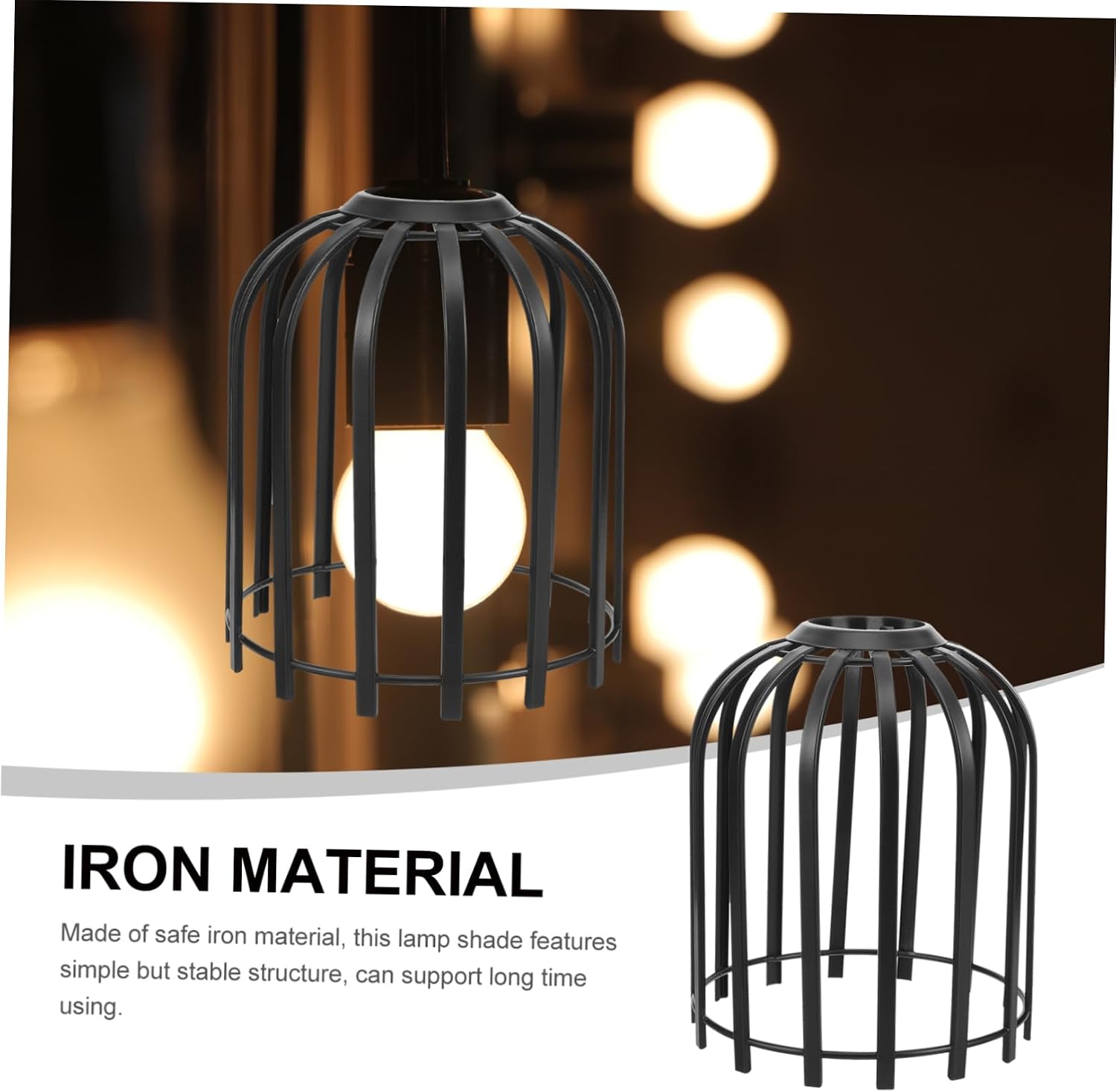 Levemolo Hollow Geometric Lamp Shade Pendant Light Fixture for Home and Cafe Decor Iron Construction Easy to Install Stylish Finish
