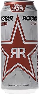 Rockstar Energy Drink Pure Zero Punched, 473 mL Cans, 12 Pack