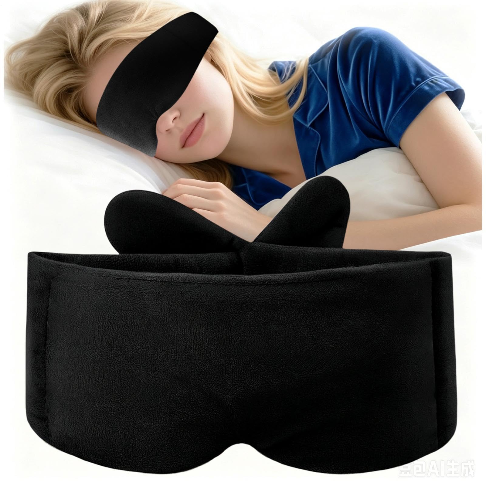 Maschera Occhi Zavorrata Per Pressione Lieve E Blocco Luce Totale, Schermo | Maschera Zavorrata Per Viaggio Casa Hotel Aereo Meditazione Diurna Stanza Luminosa