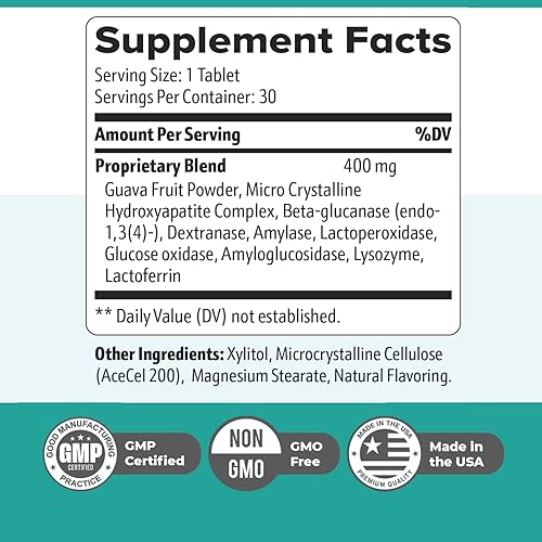 Miniatura 3 de Synadentix - Tabletas de cuidado bucal Fórmula natural con mezcla de hidroxiapatita y enzimas Tabletas de disolución sin OMG, fáciles de usar 30