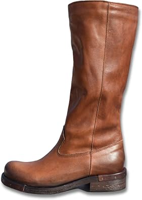 Botas de mujer Safari 100 % fabricadas en Italia de auténtica piel Marrón  Size: 37 EU : Amazon.es: Zapatos y complementos