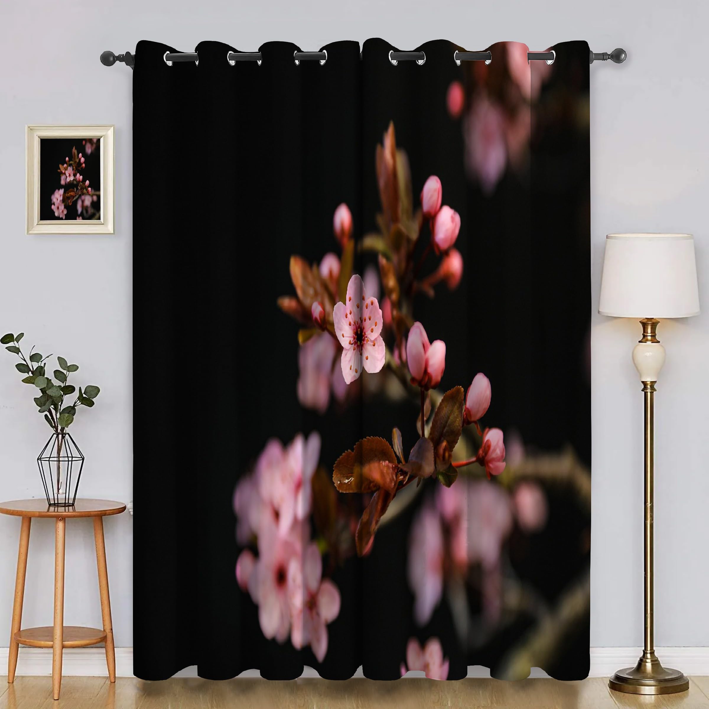Rideaux occultants thermiques bégonia pour bloquer la lumière du salon
