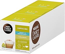 NESCAFÉ DOLCE GUSTO Cappuccino Skinny & Unsweetened Coffee Pods (16 Servings)