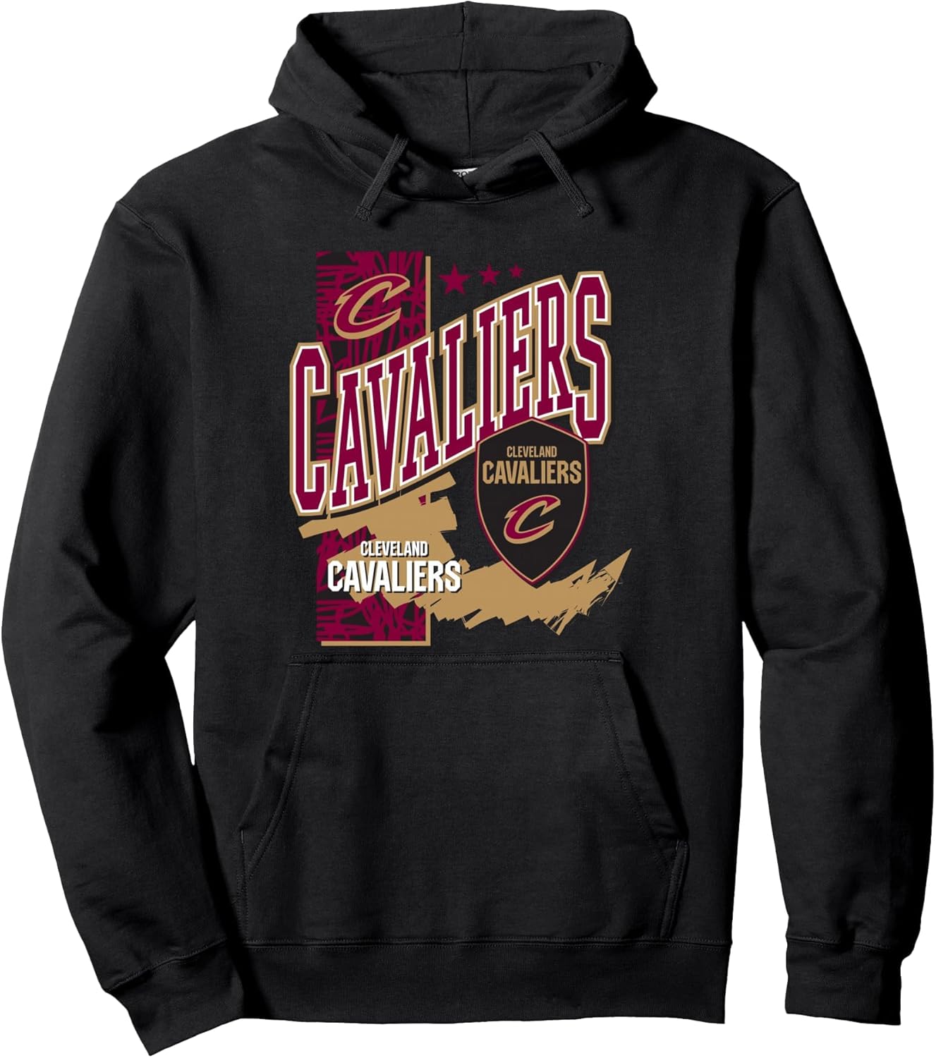 NBA Official Cleveland Cavaliers Barred Player Hunger Pullover Hoodie