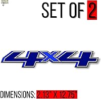 Vista 2 de GOLD HOOK Calcomanías de repuesto para cabecera de 4 x 4 de la serie premium para Chevy Silverado, calcomanías de vinilo metálico troqueladas, par