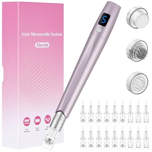 LOPHE Elektrische Microneedling Pen, Microneedling Pen mit LCD Bildschirm, 6