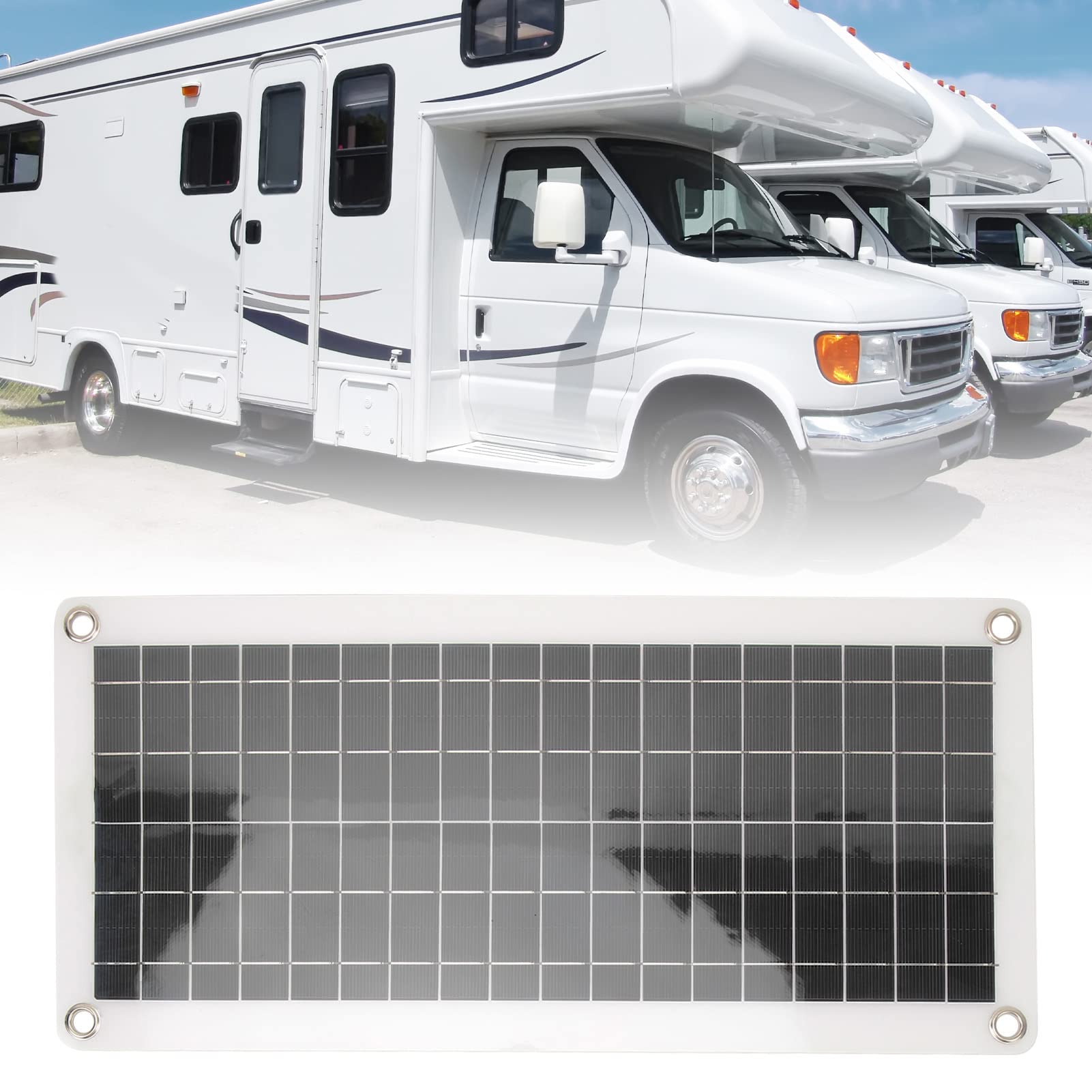 Solarstrom-Set, 220 W, Wechselrichter, 10 A, Controller, Polysilizium, 30 W, mit Überspannungsschutz, 12 V, für Auto, Wohnmobil, Marine, Boot