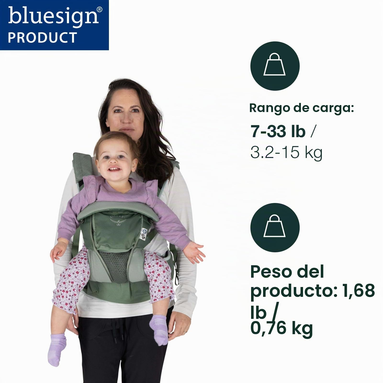Osprey Poco Portabebés blando, Tidal