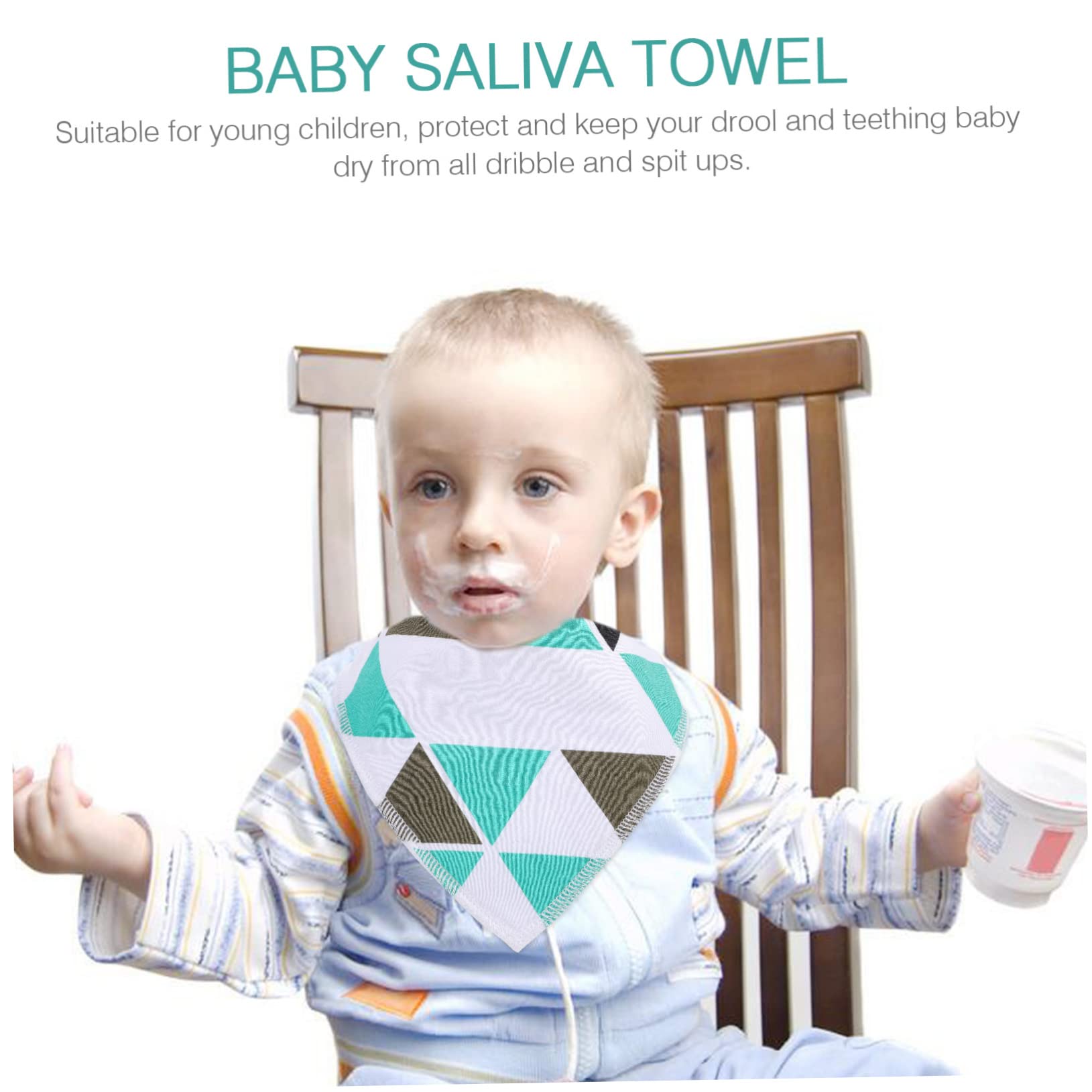 Toyvian 12piezas Baberos De Impermeables De Algodón Bandanas Para Alimentación y Babas Diseño y Suave Para Recién Nacidos Protección Diaria Contra Manchas