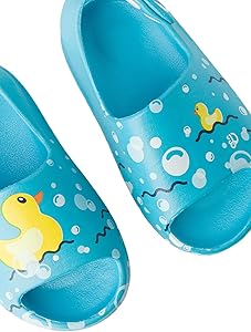 Dedoles Badeschuhe Kinder - Lustige Gummiente Design Hausschuhe 22-23 EU