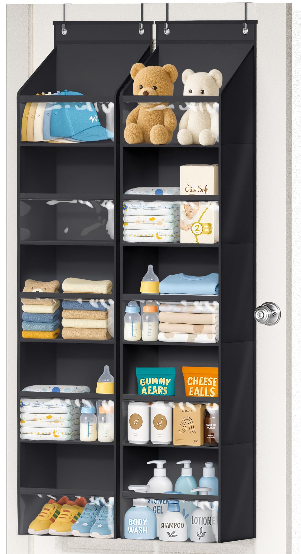 Amazon.com: AOODA 2 Pack Over the Door Organizer, Large Capacity