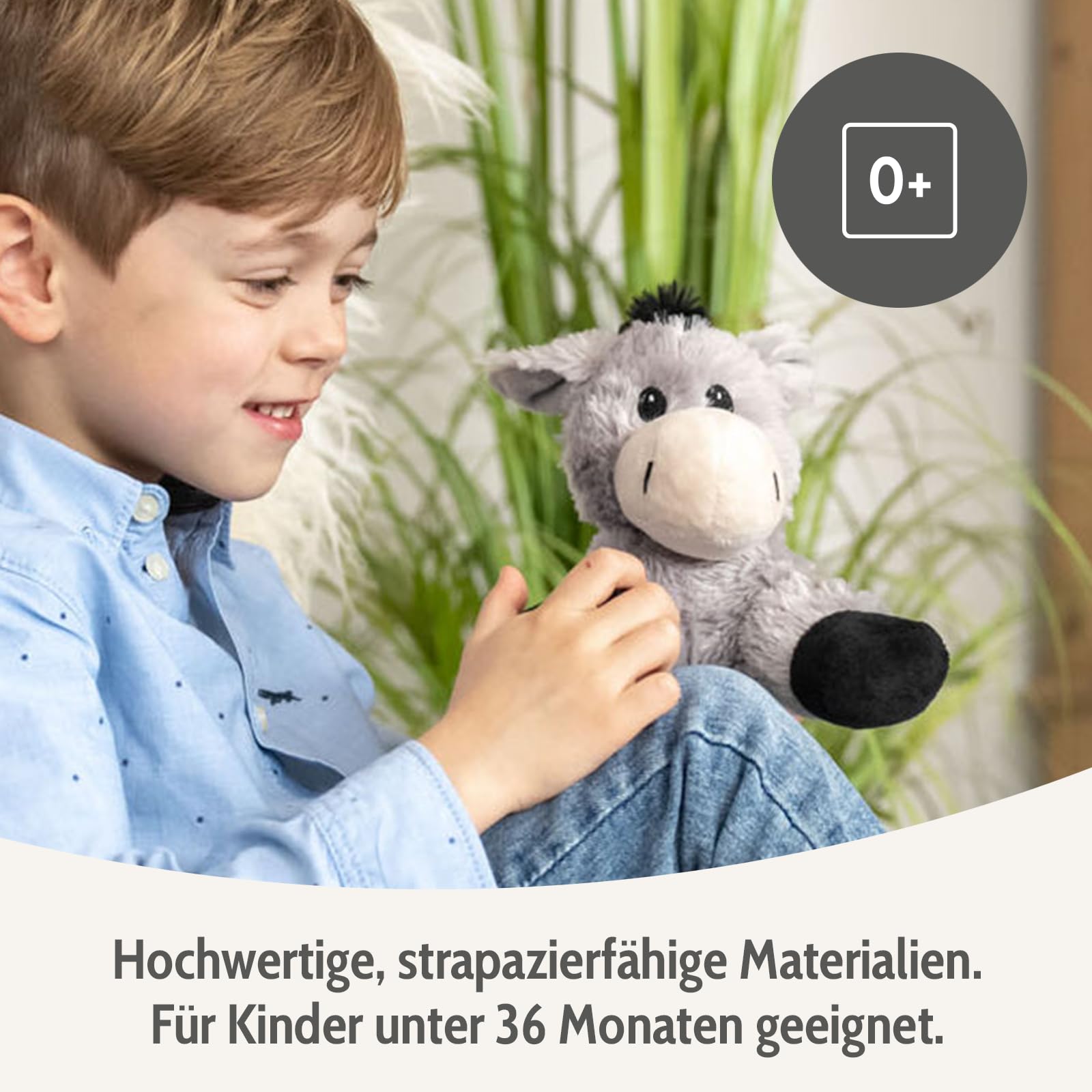 Habibi Wärmekissen/Stofftier f. Kinder u. Erwachsene (Esel)