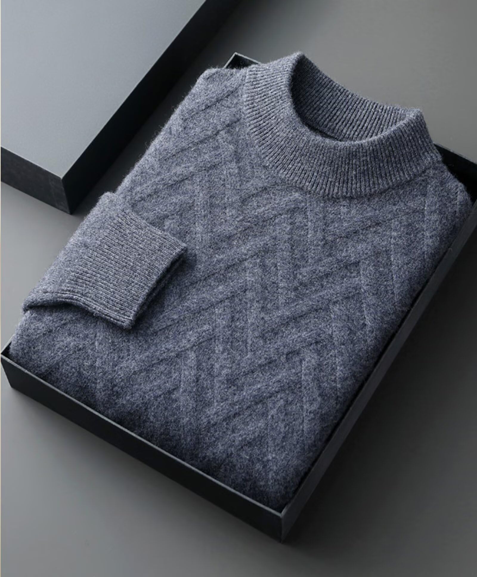 HNVAVQ 100% Cashmere Maglione Uomo Inverno