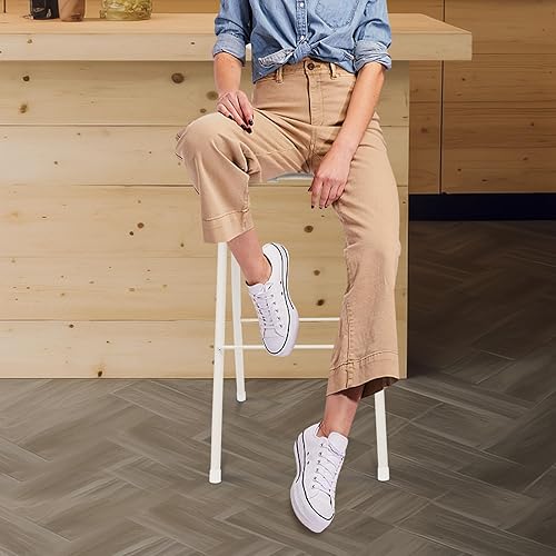 Miniatura 2 de Taburete de bar plegable con respaldo, silla plegable alta portátil, silla de bar alta plegable, asiento de mostrador acolchado de cuero para