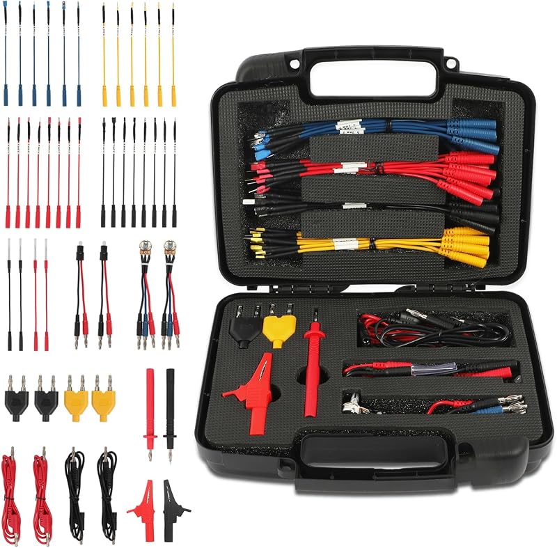 48PCS Automotive Circuit Test Leads Kit Electrical Breakout Leads Automotive Kit Multi Function Auto Diagnostic Tools Multimeter Test Leads Kit