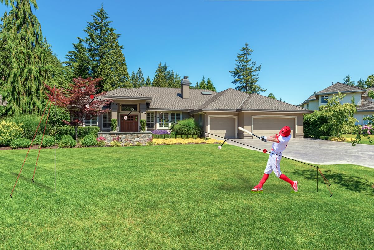 Heater Hit Line Solo Swing Trainer LD59BB, Black,Red