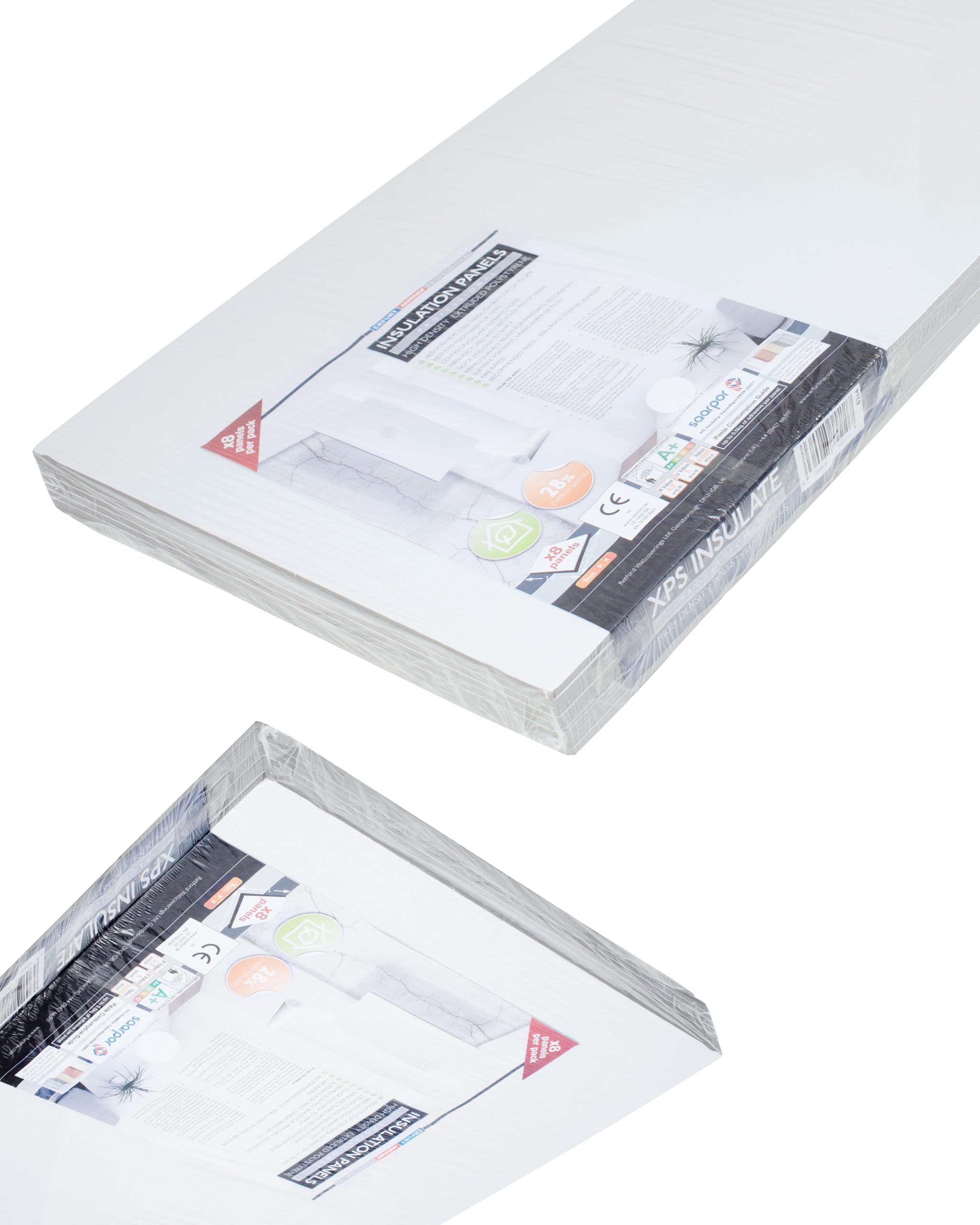 Professional High Density Fire Rated Insulation Panels, 8 Tile Pack, Coverage: 4mยฒ Approx, Mineral Wool