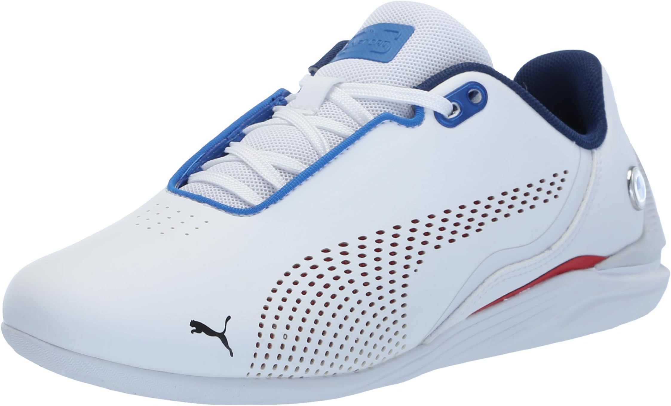 Kids Boys BMW M Motorsport Drift Cat Decima Lace Up Sneakers Shoes Casual - White