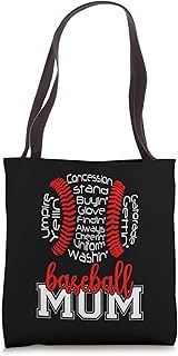 Baseball Mom Funny Sayings Tote Bag