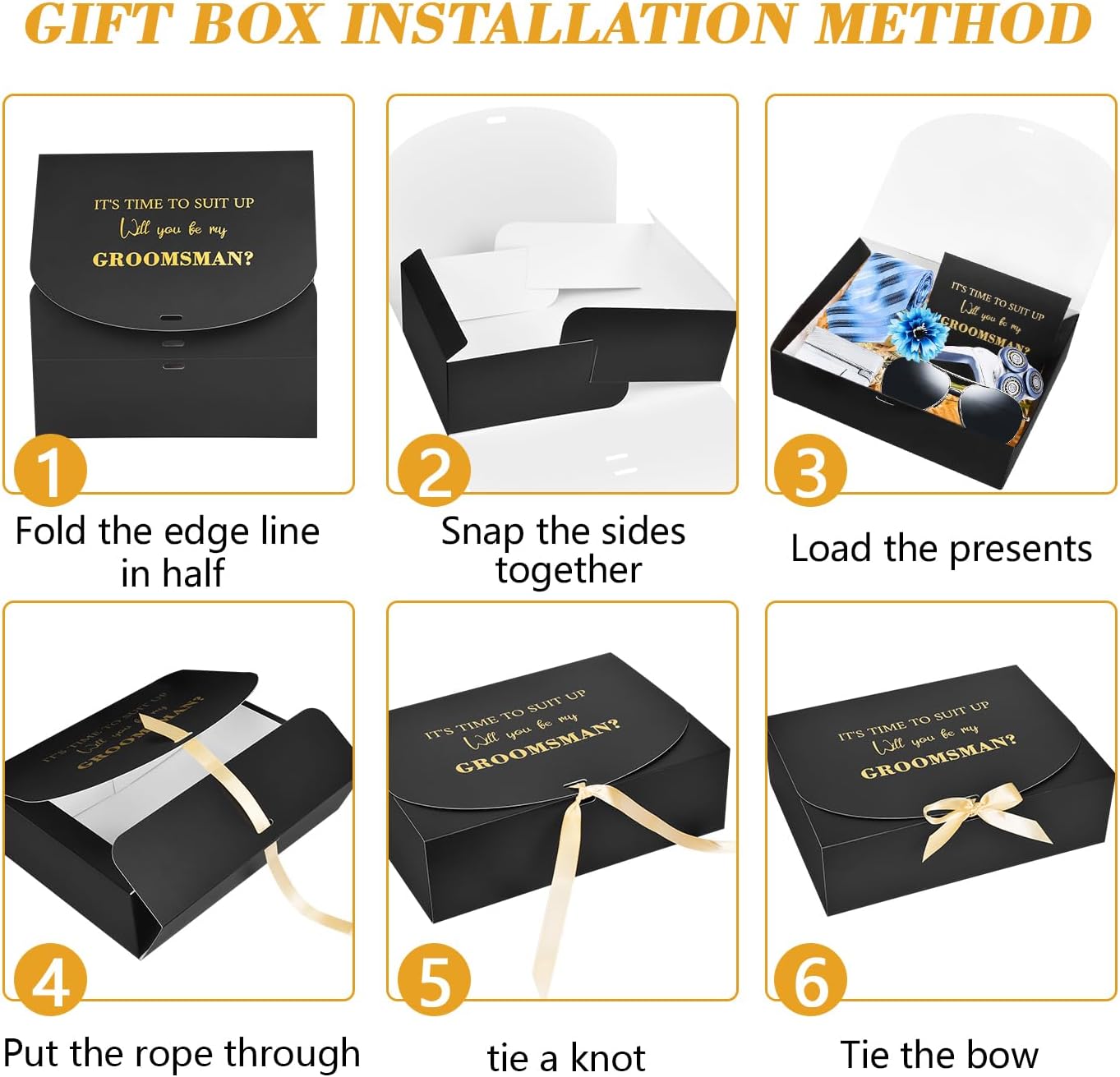 Groomsmen Proposal Boxes with Cards, Best Man Proposal Set, 8 Pack image 5