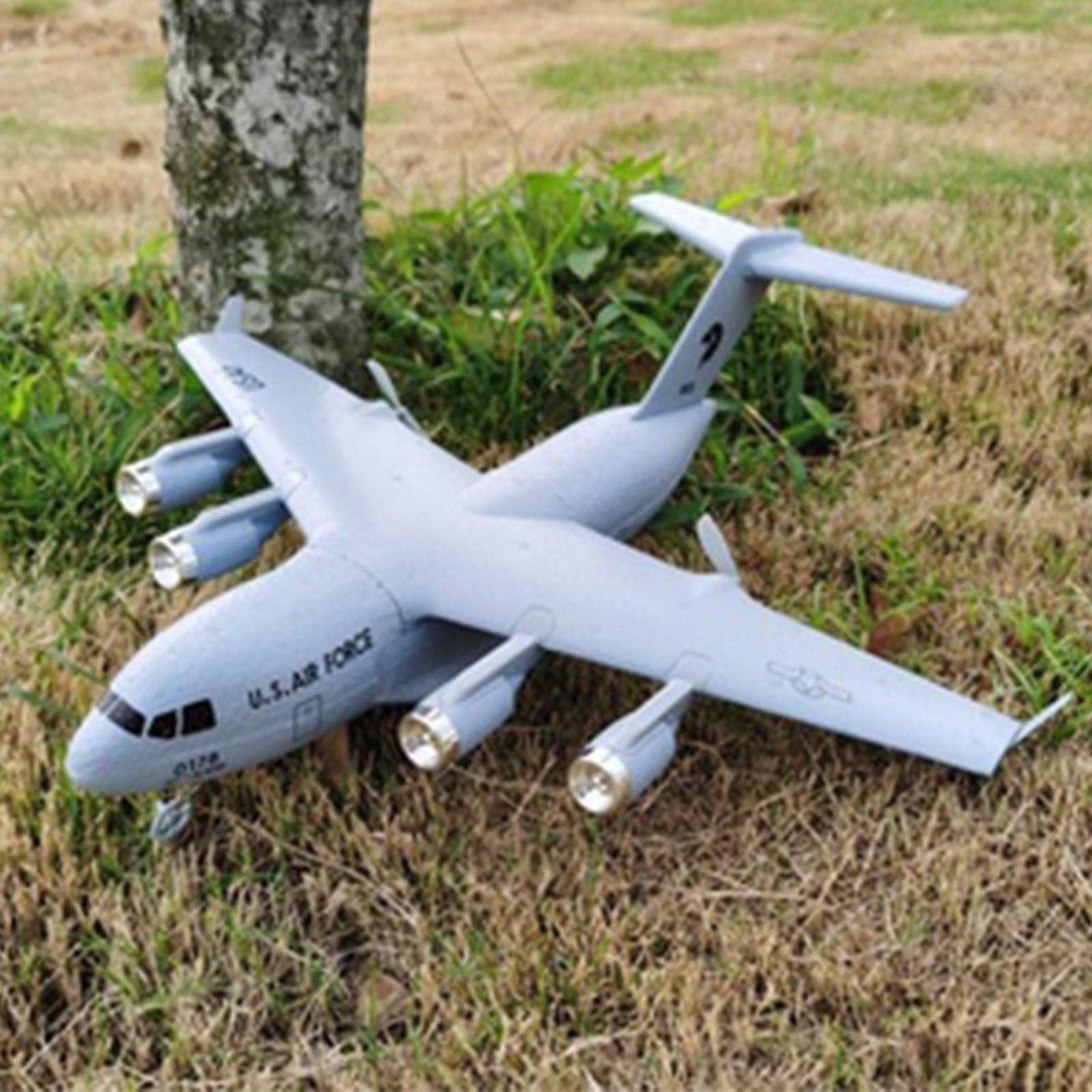 Aereo Radiocomandato RC, Modello di Aereo da Trasporto a 2 Canali, Motori Resistenti, Giocattolo Elettronico, Ideale Come Regalo per Bambini E Ragazzi, Set Standard+Luce