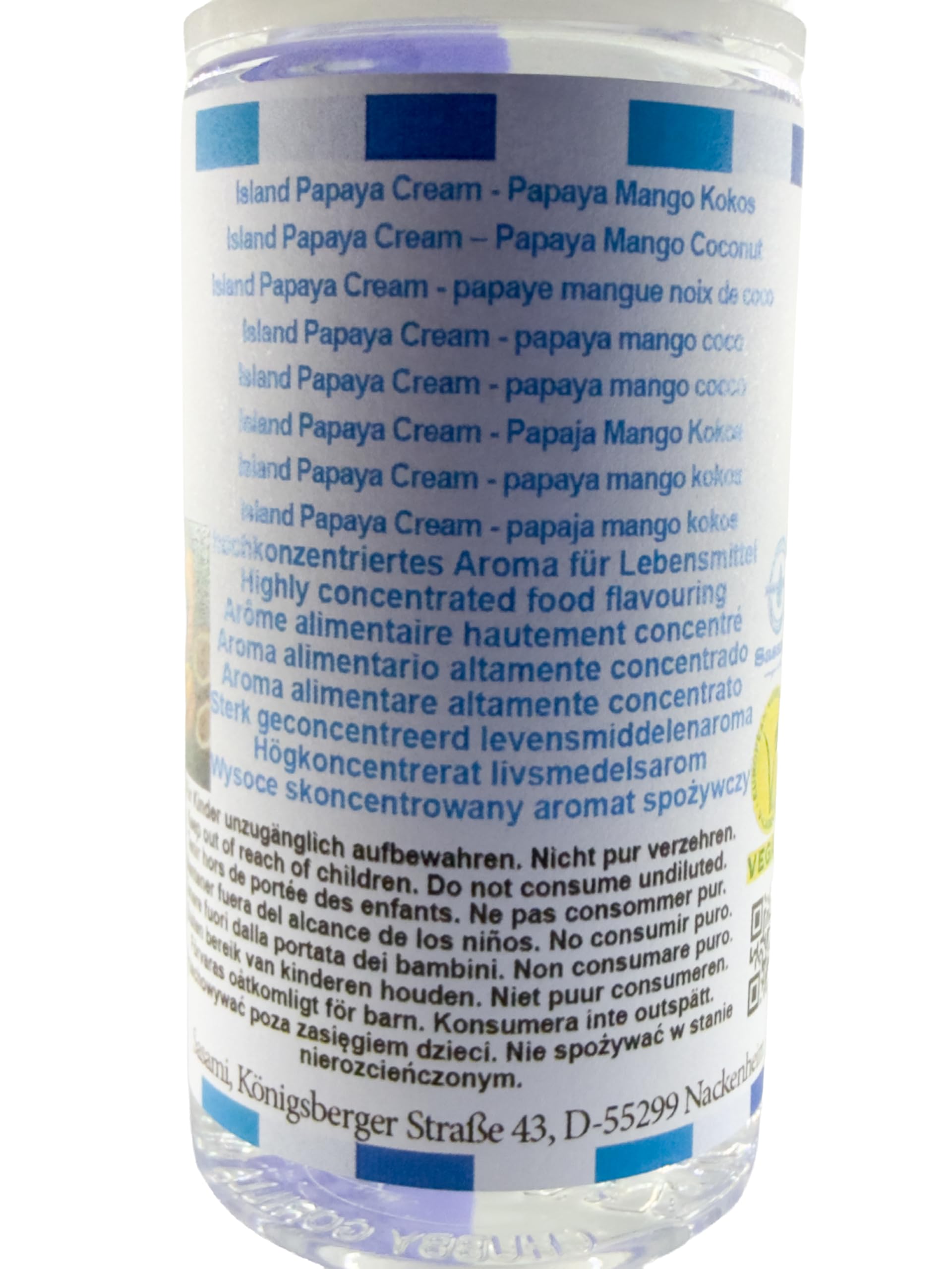 Island Papaya Cream - papaja mango kokos Aromat Koncentrat - wegański - Sasami - 100ml