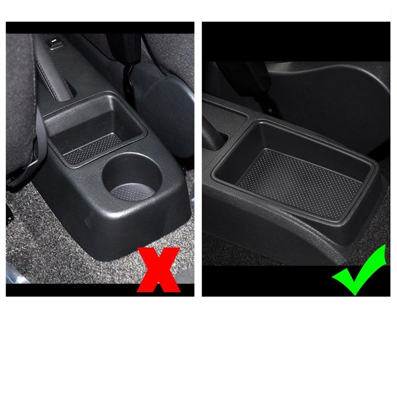 Portaoggetti Auto Bracciolo Auto Skoda Fabia 3 2015-2020 - Console Centrale Con 7 Porte USB E Doppio Vanoportatutto Bracciolo Skoda Fabia