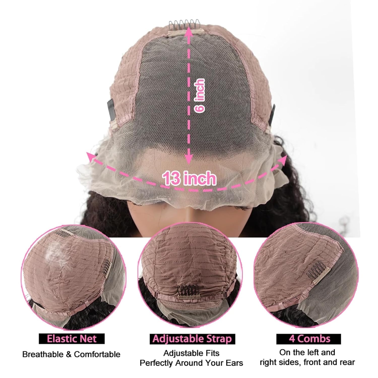 13x6 Body Wave Transparent Lace Front Wigs Human Hair Pre Plucked 200 Density HD Lace Frontal 9A Glueless Wigs with Baby Hair for Women 30 inch